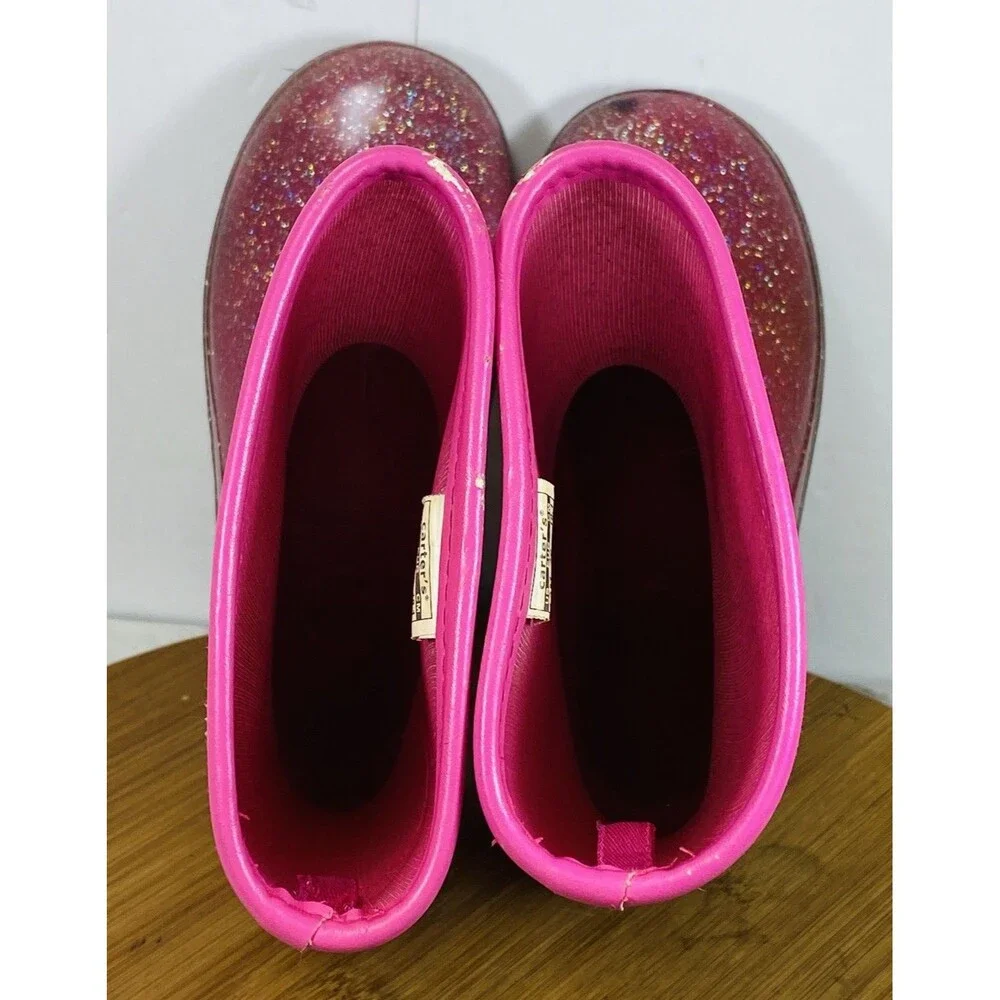 Carter’s Girl Rain Boots Sparkling Size 12M